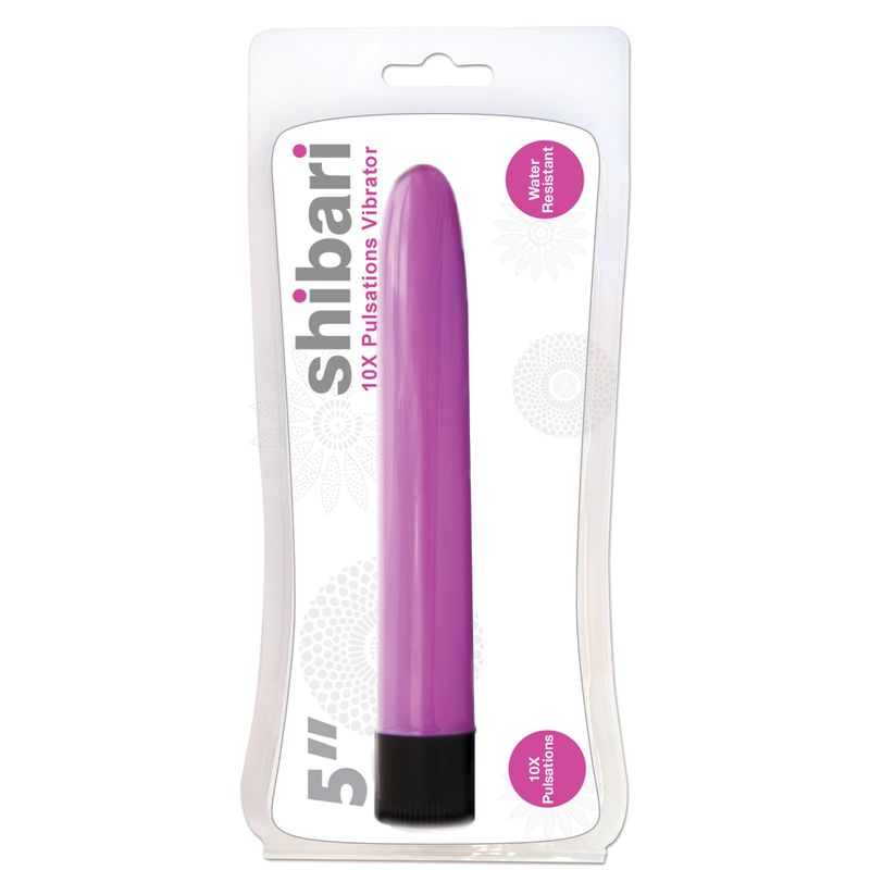 Shibari 10X Pulsations Vibrator 5in Pink Shibari
